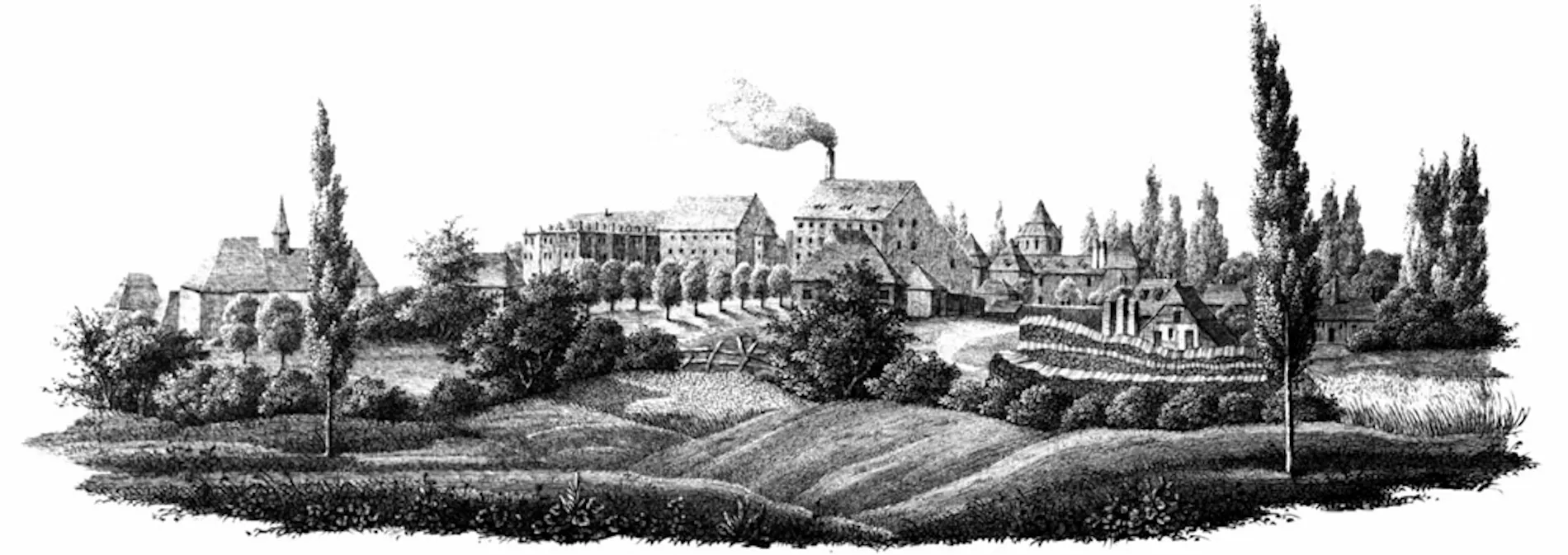 Waghäusel Sugar factory in 1837.