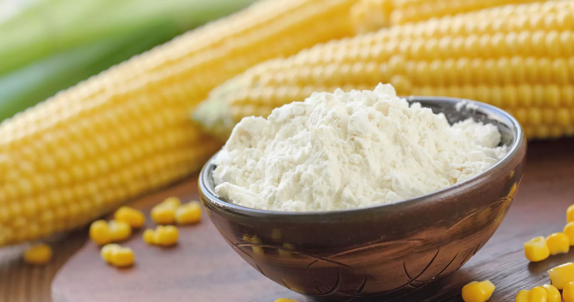 corn starch in bowl